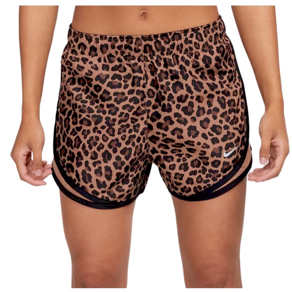 Nike Women's Dri-FIT Tempo Leopard Print Running Shorts